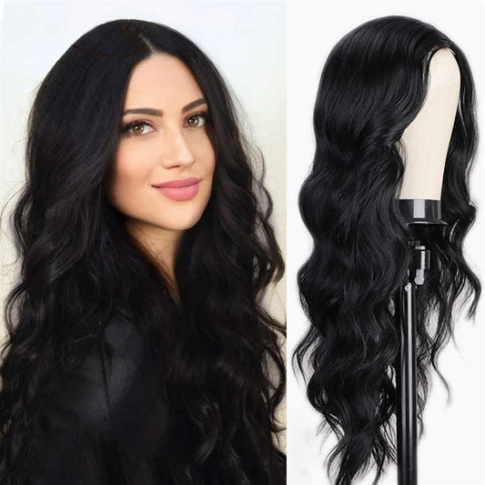 Long curly hair big waves sexy wig